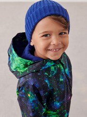 Galaxy Print Waterproof Fleece Lined Puddlesuit (3mths-7yrs) - Image 3 of 7