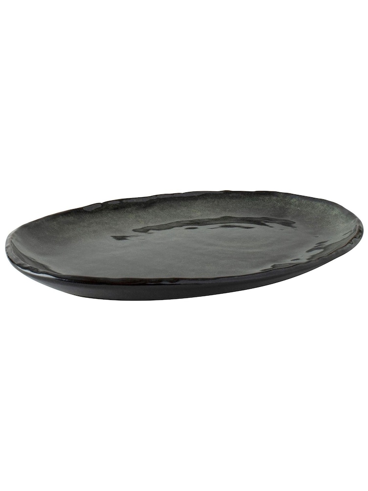 Dutch Rose Green Oval Dish 40x28cm - Image 2 of 3