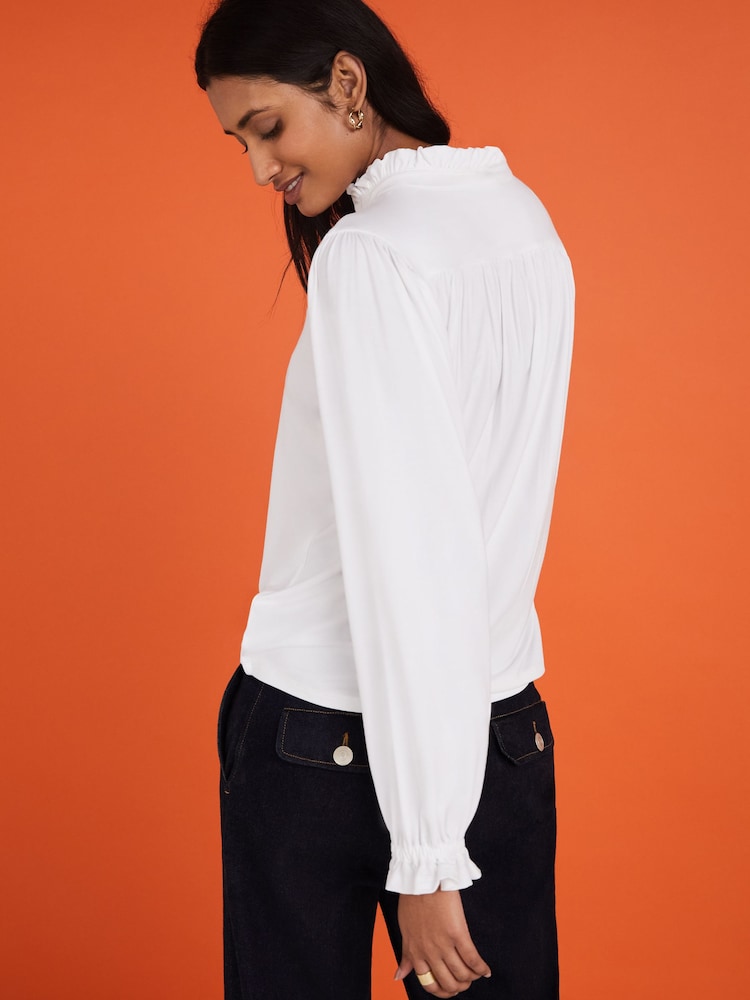 Baukjen White Sima Lenzing™ Ecovero™ Blouse - Image 3 of 3