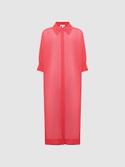 Reiss Coral Ava Sheer Kaftan - Image 2 of 8