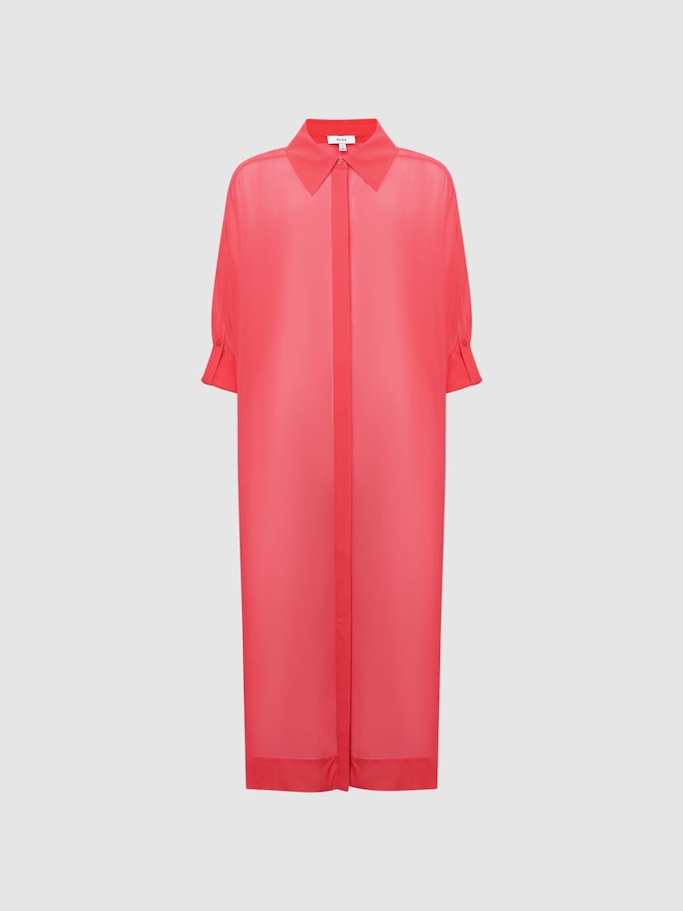 Reiss Coral Ava Sheer Kaftan - Image 2 of 8