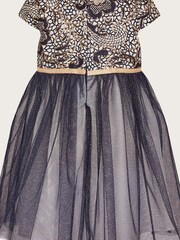 Monsoon Baby Blue Jasmine Jacquard Tulle Dress - Image 2 of 3
