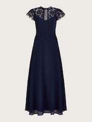 Monsoon Blue Louise Lace Maxi Dress - Image 4 of 4