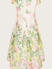 Monsoon Natural Katharine Floral Jacquard Dress - Image 2 of 3