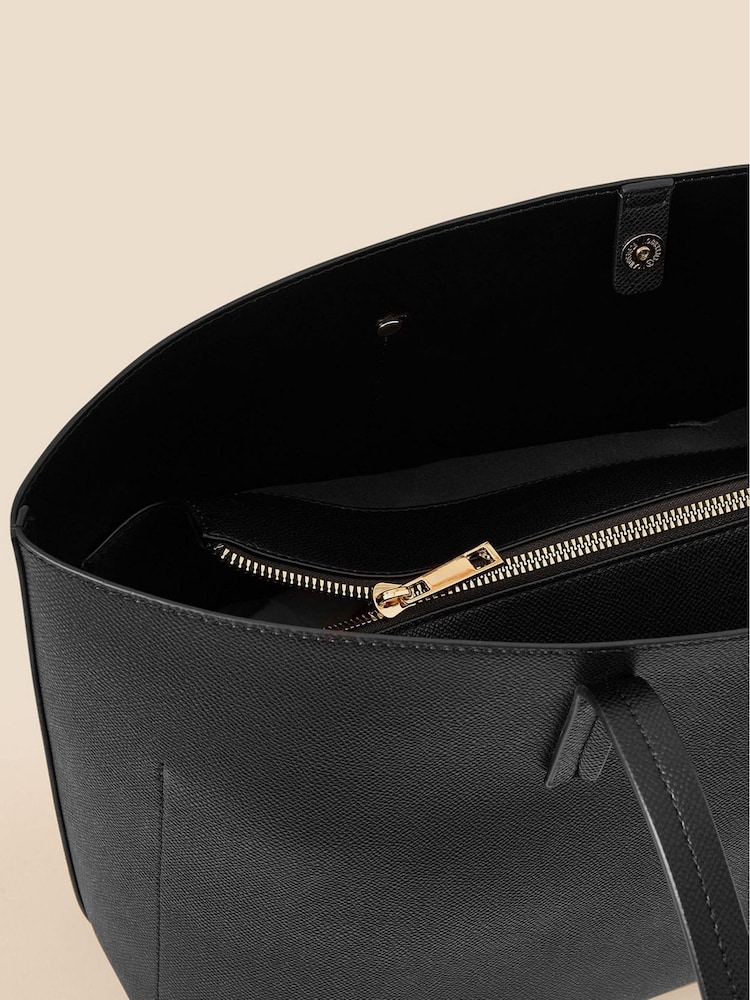 Accessorize Black Classic Tote Bag - Image 3 of 3
