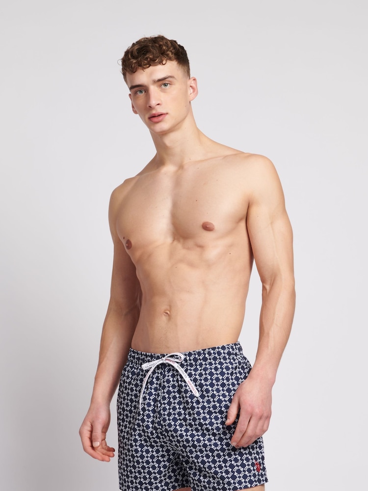 U.S. Polo Assn. Blue Mens Classic Swim Shorts - Image 1 of 6