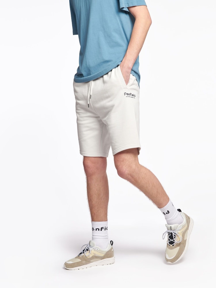 Серый - Penfield 100% Cotton Hudson Script Sweat Shorts - Изображение 1 из 5
