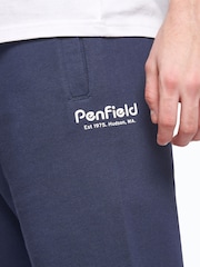 Синий - Penfield 100% Cotton Hudson Script Sweat Shorts - Изображение 3 из 5