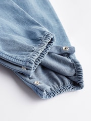 أزرق دنيم - Baby Dungaree and Bodysuit Set (0mths-2yrs) - صورة 7 من 9