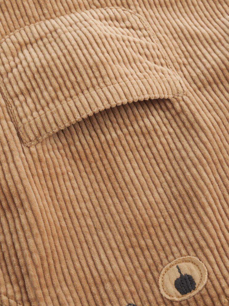 بني فاتح دب - طقم من أوفرول وبدلة كوردروي للبيبي (0 أشهر - 2 سنوات) - Image 6 of 9
