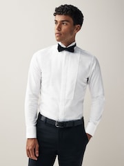 White Slim Fit Signature Super Non Iron Single Cuff Shirt - Image 1 of 7