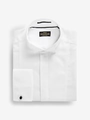 White Slim Fit Signature Super Non Iron Single Cuff Shirt - Image 6 of 7