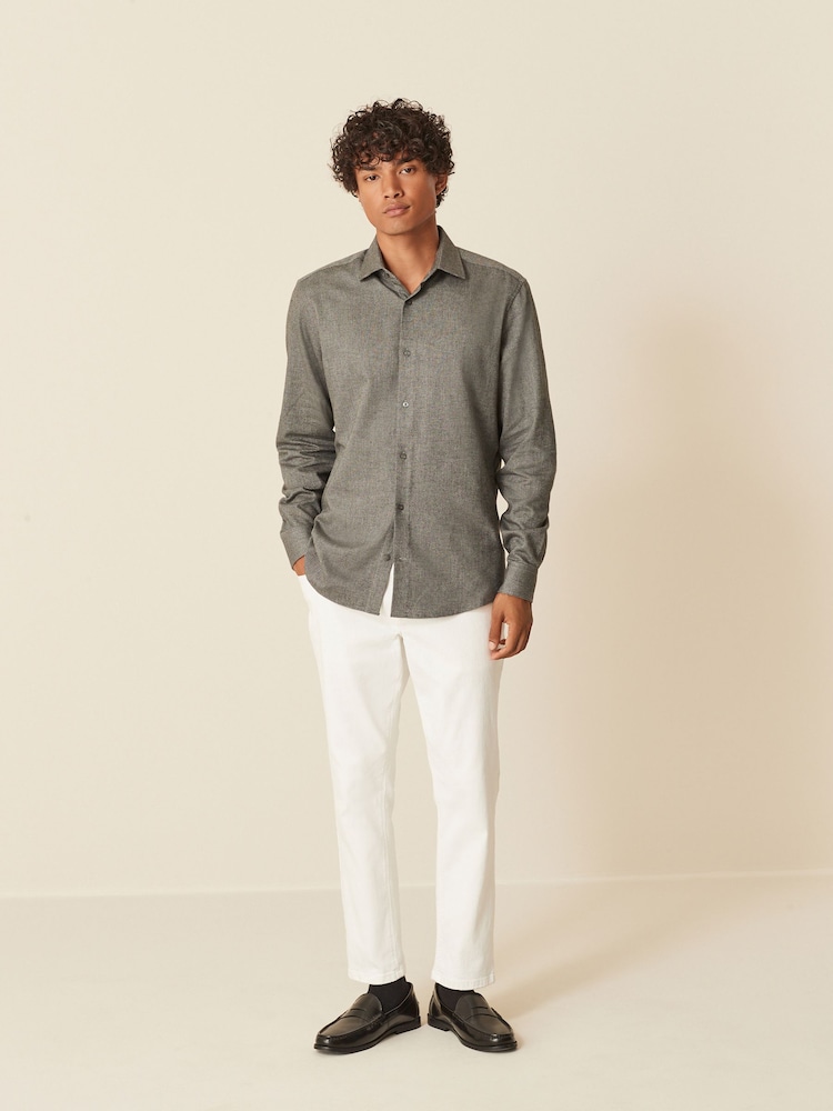 Grey Trimmed Shirt - Image 2 of 11