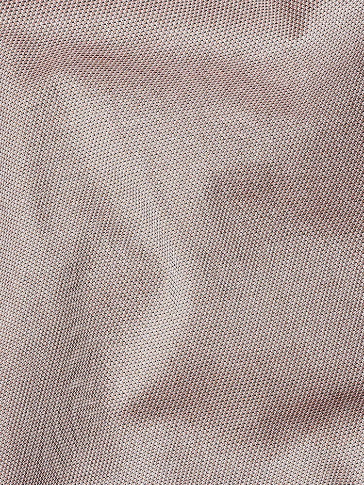 Neutral Brown Slim Fit Signature Textured Single Cuff Shirt With Trim Detail - Image 7 of 7