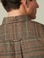 Light Brown Check Long Sleeve Shirt - Image 4 of 8