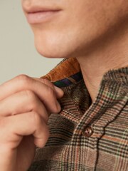 Light Brown Check Long Sleeve Shirt - Image 5 of 8