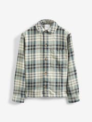 Green/Grey Twill Check Shacket - Image 5 of 9