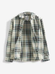 Green/Grey Twill Check Shacket - Image 6 of 9
