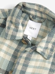 Green/Grey Twill Check Shacket - Image 7 of 9