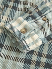 Green/Grey Twill Check Shacket - Image 8 of 9