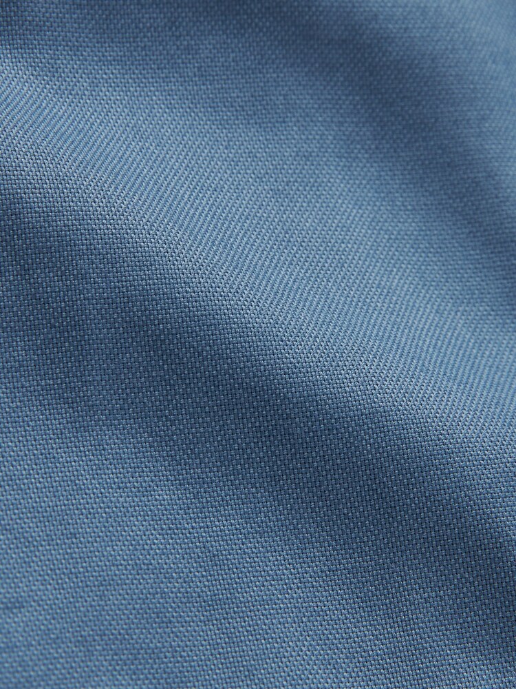 Dusky Blue Slim Fit Easy Iron Button Down Oxford Shirt - Image 9 of 10