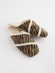Animal Tan Crossover Mule Slippers - Image 3 of 6