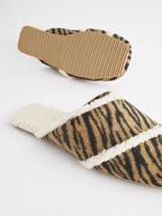 Animal Tan Crossover Mule Slippers - Image 5 of 6