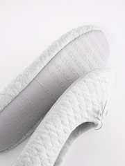 Grey Quilted Ballet Slippers - Image 6 of 7