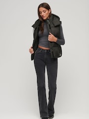 Superdry Black Touchline Short Padded Gilet - Image 3 of 3