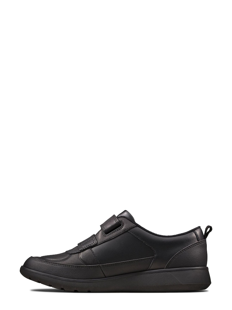 Clarks Black Multi Fit Leather Scape Flare Shoes - Image 2 of 7
