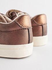 Bronze Brown Standard Fit (F) Glitter Star Trainers - Image 3 of 6
