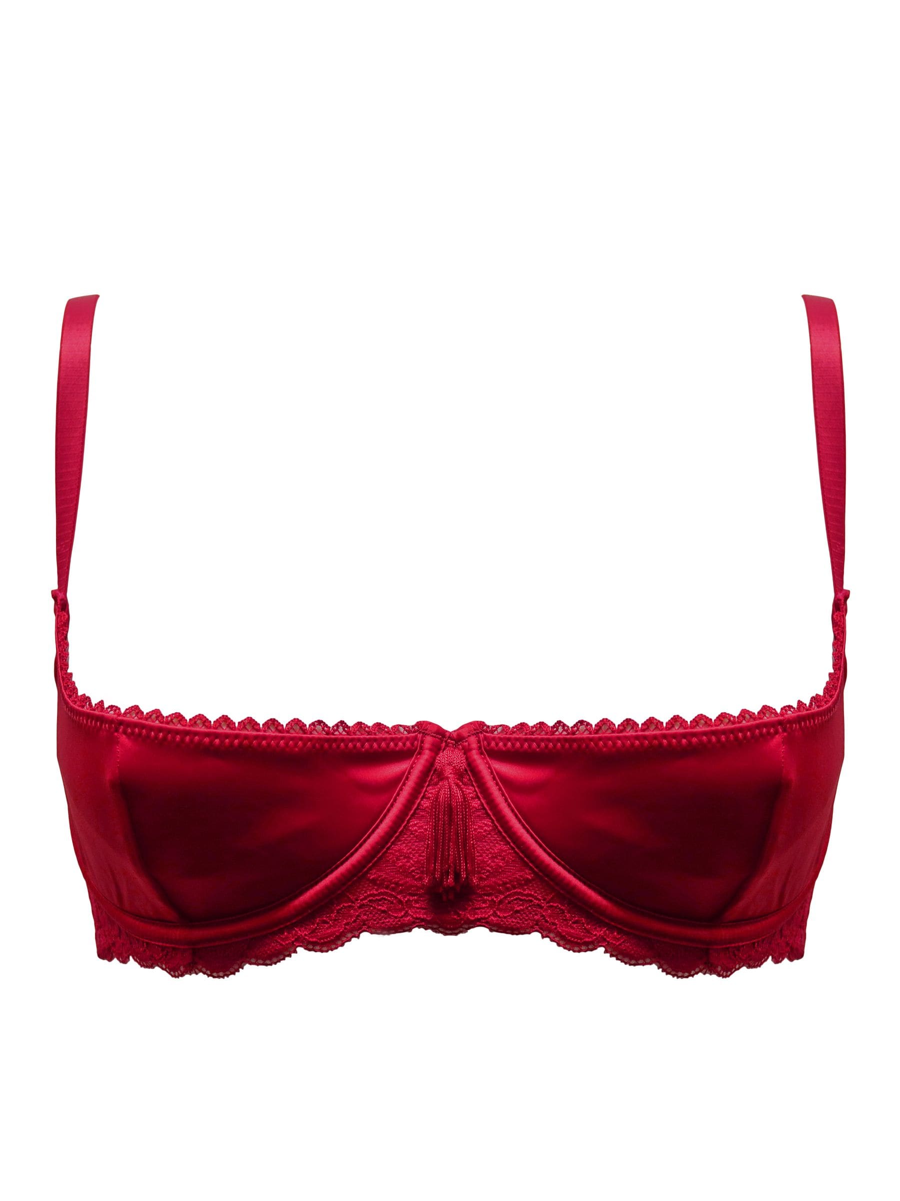 Buy Pour Moi Red For Your Eyes Only Underwired Quarter Cup Bra from Next  Luxembourg