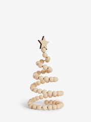 Natural Wooden Bobbin Christmas Tree Ornament - Image 4 of 5
