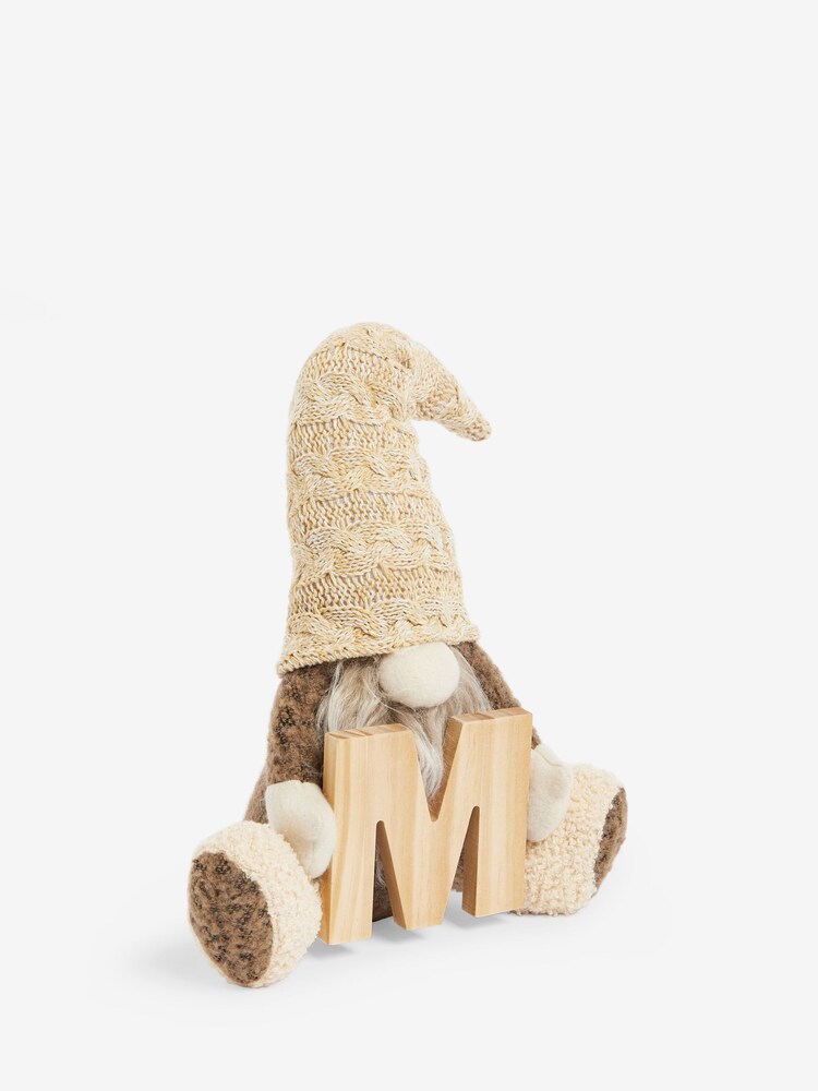 Natural Plush Alphabet Gonk Christmas Decoration - Image 2 of 6 Natural Plush Alphabet Gonk Christmas Decoration - Image 2 of 6