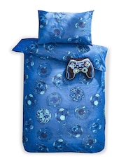 Blue Football Duvet Cover and Pillowcase Set - Image 6 of 6
