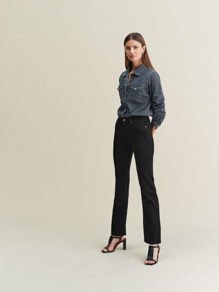 Negro - Vaqueros bootcut supersuaves - Imagen 1 de 3 Negro - Vaqueros bootcut supersuaves - Imagen 1 de 3