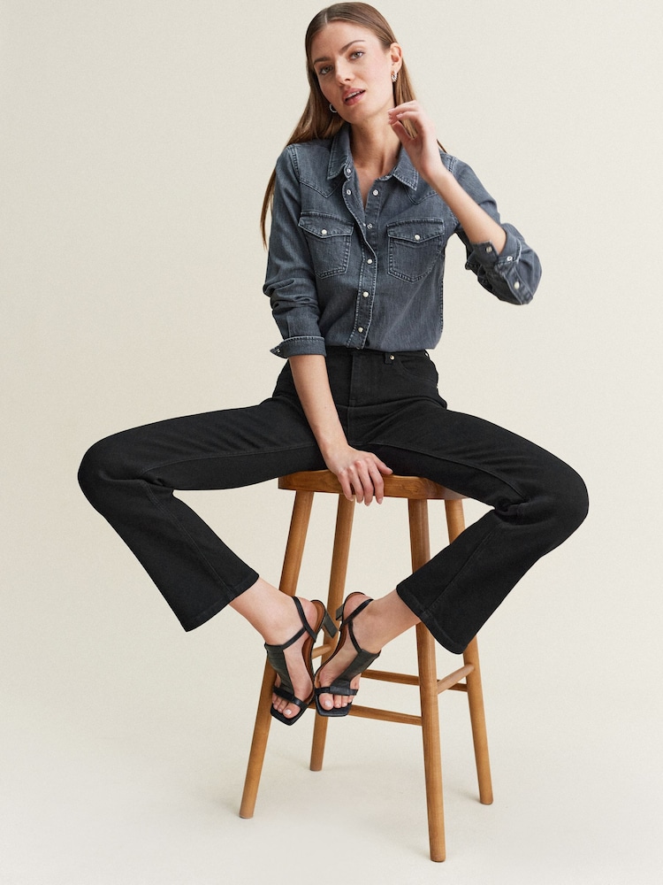 Negro - Vaqueros bootcut supersuaves - Imagen 2 de 3 Negro - Vaqueros bootcut supersuaves - Imagen 2 de 3