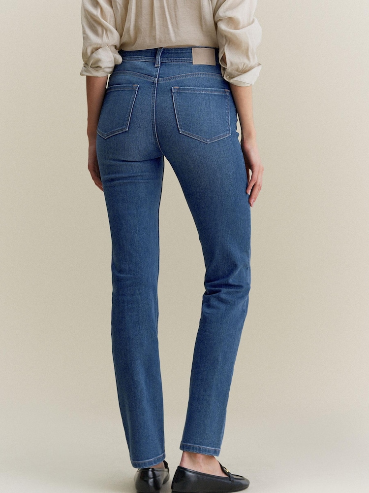 Bleu moyen - Jean slim super doux - Image 4 of 6