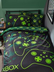 Black Xbox Duvet Cover And Pillowcase Set - Image 1 of 20