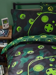 Black Xbox Duvet Cover And Pillowcase Set - Image 3 of 20