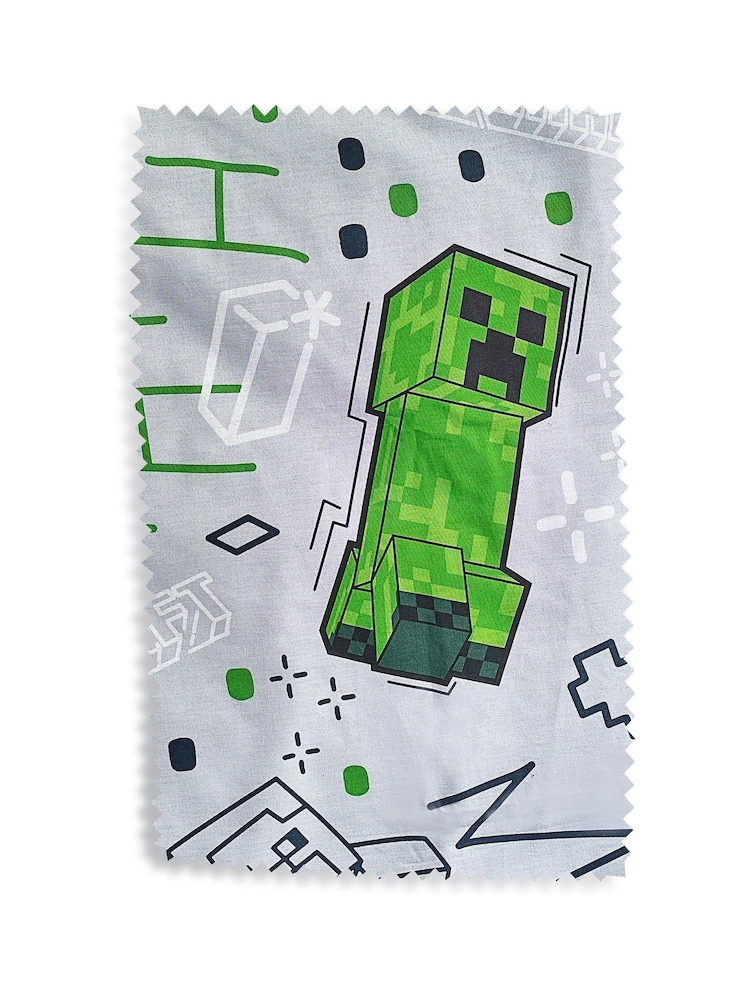 Minecraft Navy Gaming Duvet Cover And Pillowcase Set - Image 7 of 7