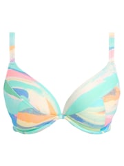 Freya Aqua Blue Summer Reef Underwired Plunge Bikini Top - Image 6 of 6