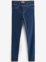 Dark Blue Super Stretch Soft Sculpt Pull-On Denim Leggings - Image 5 of 6