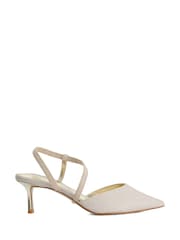 Dune London Gold Charming Court Shoes - Image 1 of 5