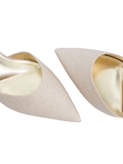 Dune London Gold Charming Court Shoes - Image 5 of 5