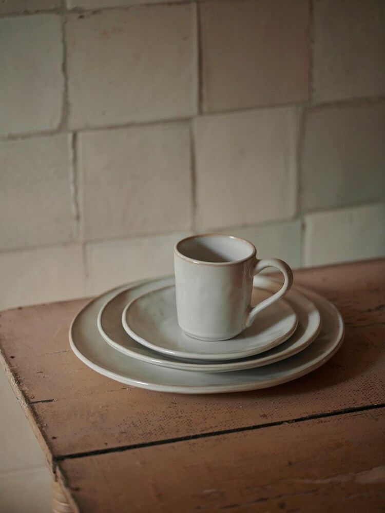 Dutch Rose Set of 4 White Dinner Plates 215CM - Image 2 of 4