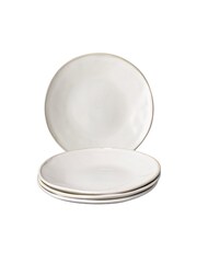 Dutch Rose Set of 4 White Dinner Plates 215CM - Image 4 of 4