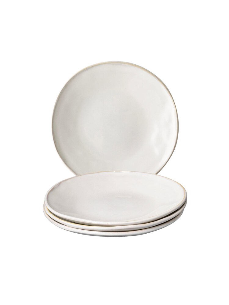 Dutch Rose Set of 4 White Dinner Plates 215CM - Image 4 of 4