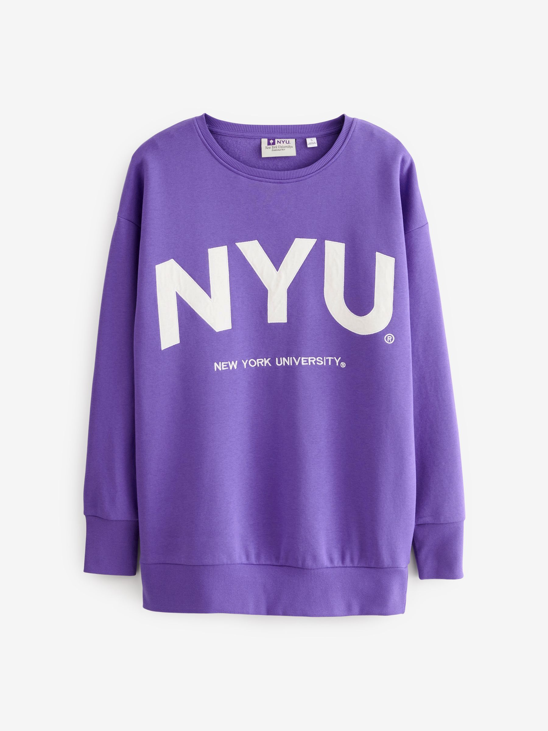 Buy Violet Purple NYU Graphic Sweatshirt from Next Luxembourg