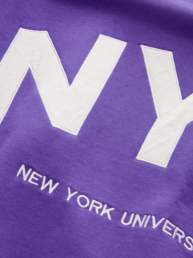 Violet Purple NYU Graphic Sweatshirt - Image 7 of 7